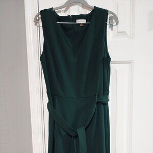 Calvin Klein Emerald Green Sleeveless Wide-Leg Jumpsuit Size 14